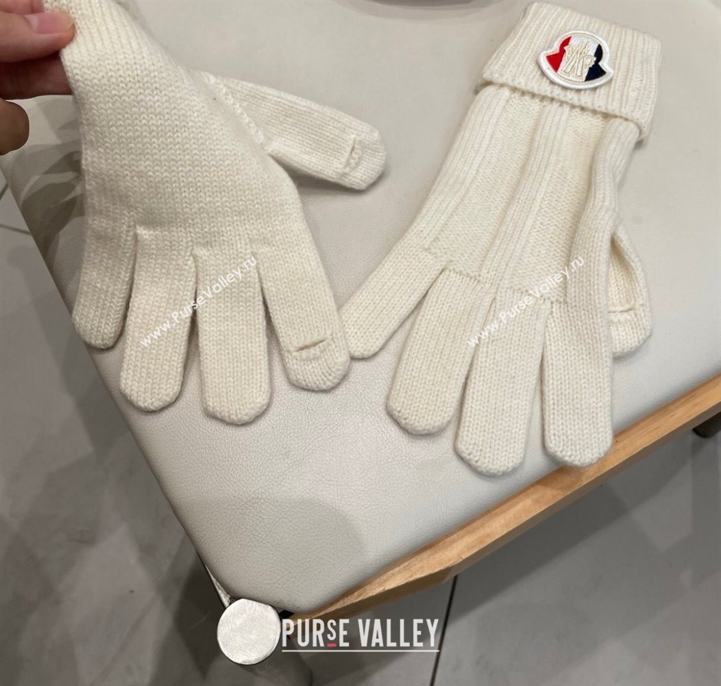 Moncler Knit Gloves White 2026 ML010501 (XMN-260105005)