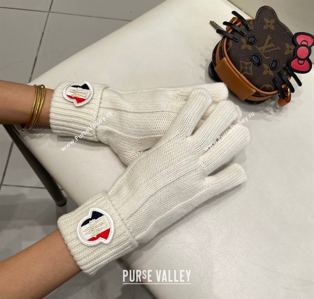 Moncler Knit Gloves White 2026 ML010501 (XMN-260105005)