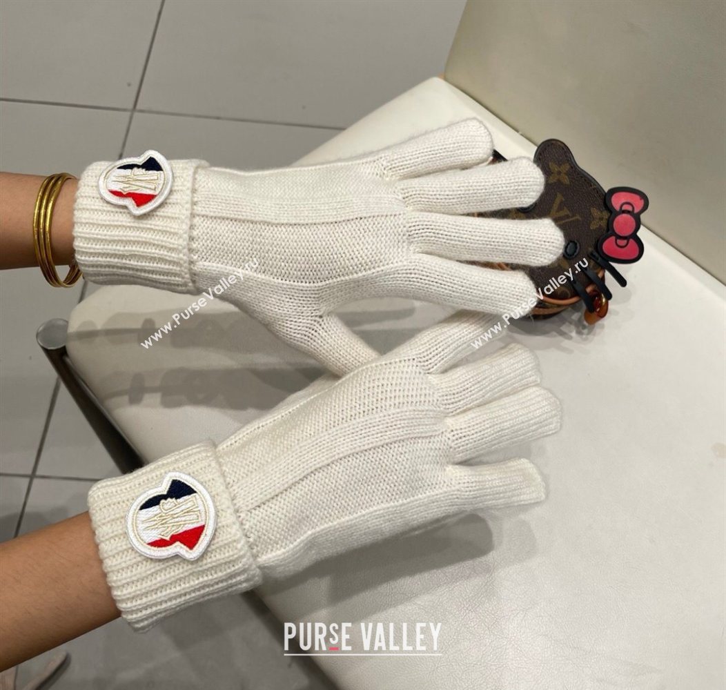 Moncler Knit Gloves White 2026 ML010501 (XMN-260105005)