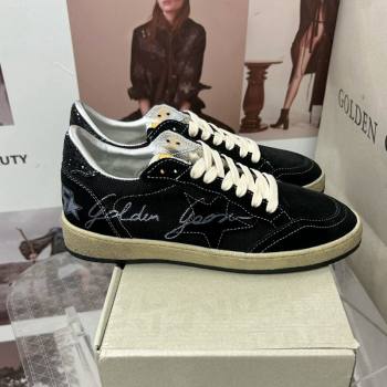 Golden Goose GGDB Ball Star Sneakers in Black Suede and Mesh 2024 0328 (MD-240328096)