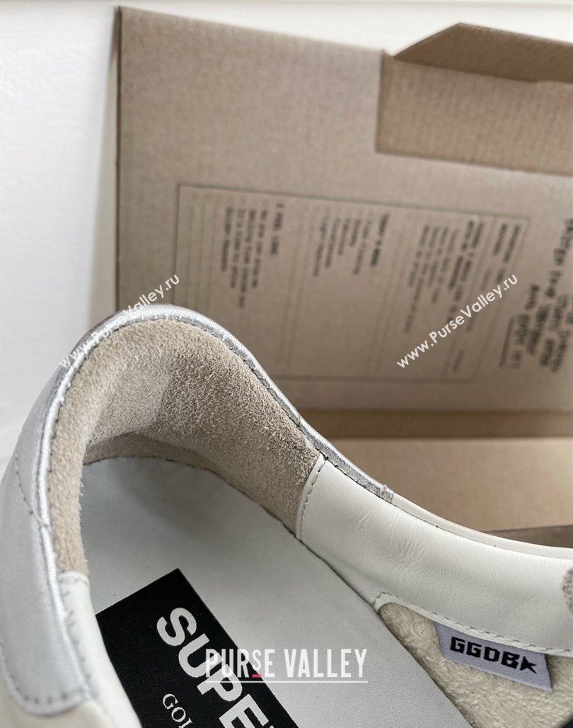 Golden Goose GGDB Super-Star Sneakers in White Calfskin and Love Star 2024 0328 (MD-240328118)