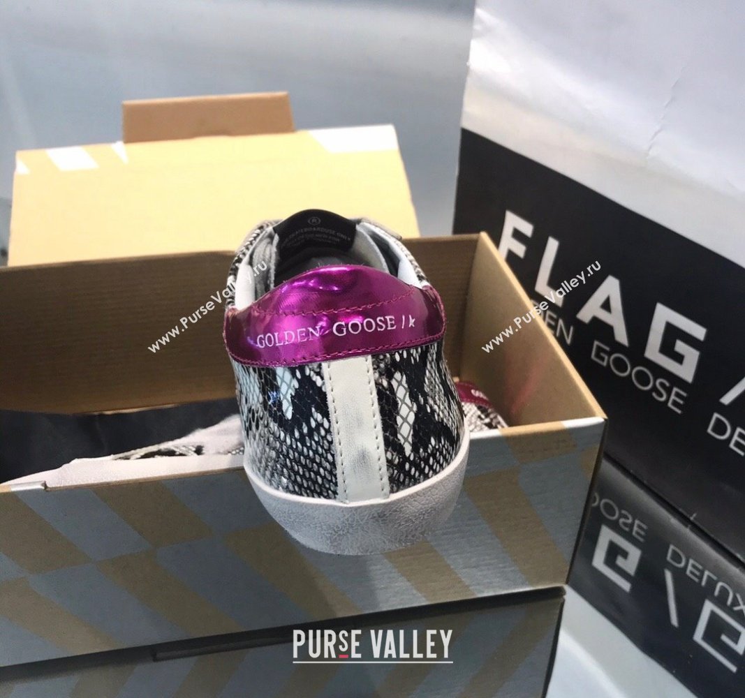 Golden Goose GGDB Super-Star Sneakers in Snakeskin-Like Calfskin 2024 0328 (MD-240328122)