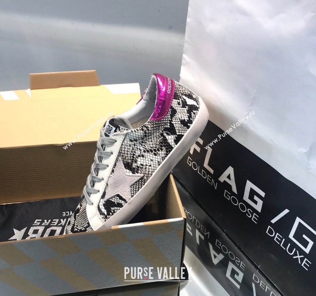 Golden Goose GGDB Super-Star Sneakers in Snakeskin-Like Calfskin 2024 0328 (MD-240328122)