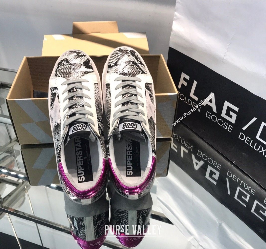 Golden Goose GGDB Super-Star Sneakers in Snakeskin-Like Calfskin 2024 0328 (MD-240328122)