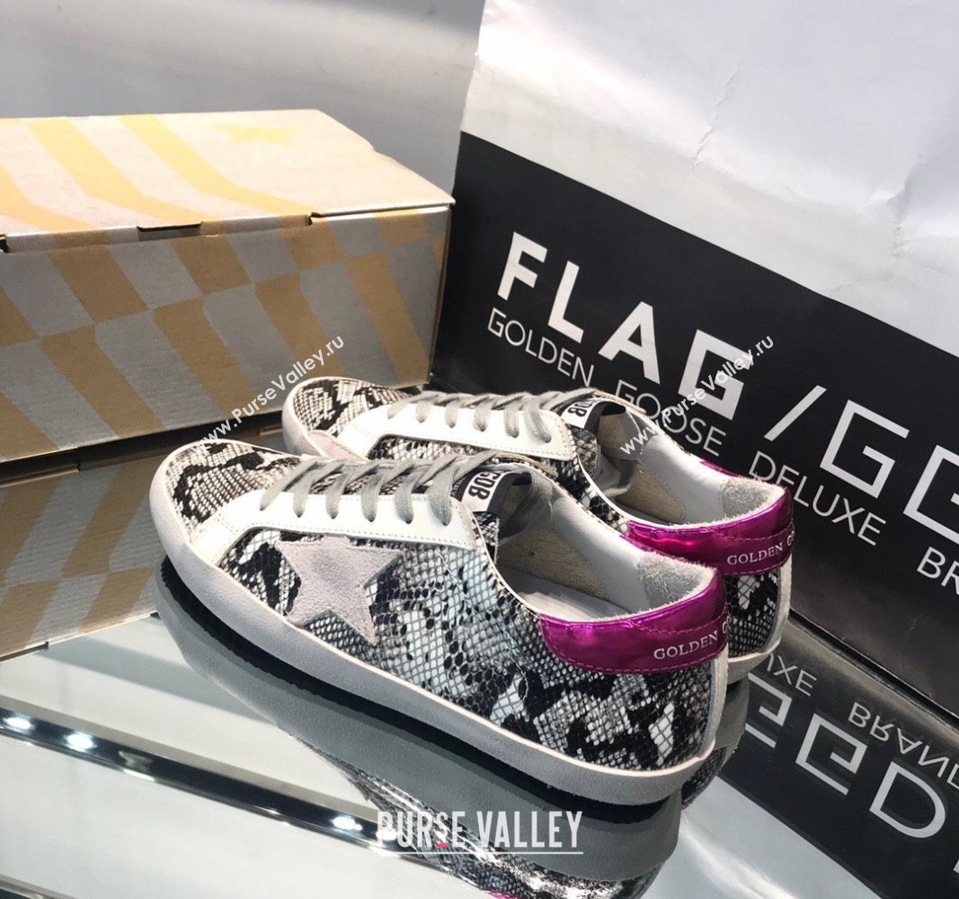 Golden Goose GGDB Super-Star Sneakers in Snakeskin-Like Calfskin 2024 0328 (MD-240328122)