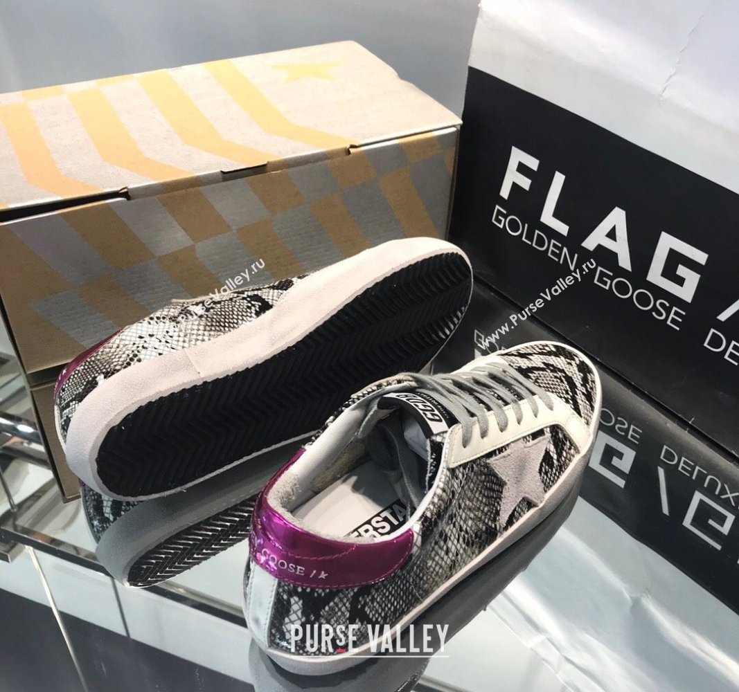 Golden Goose GGDB Super-Star Sneakers in Snakeskin-Like Calfskin 2024 0328 (MD-240328122)