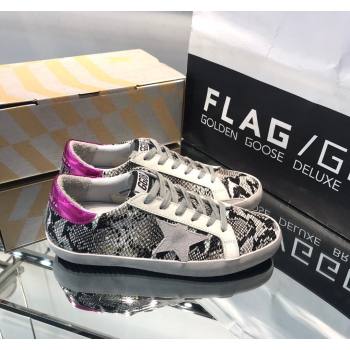 Golden Goose GGDB Super-Star Sneakers in Snakeskin-Like Calfskin 2024 0328 (MD-240328122)