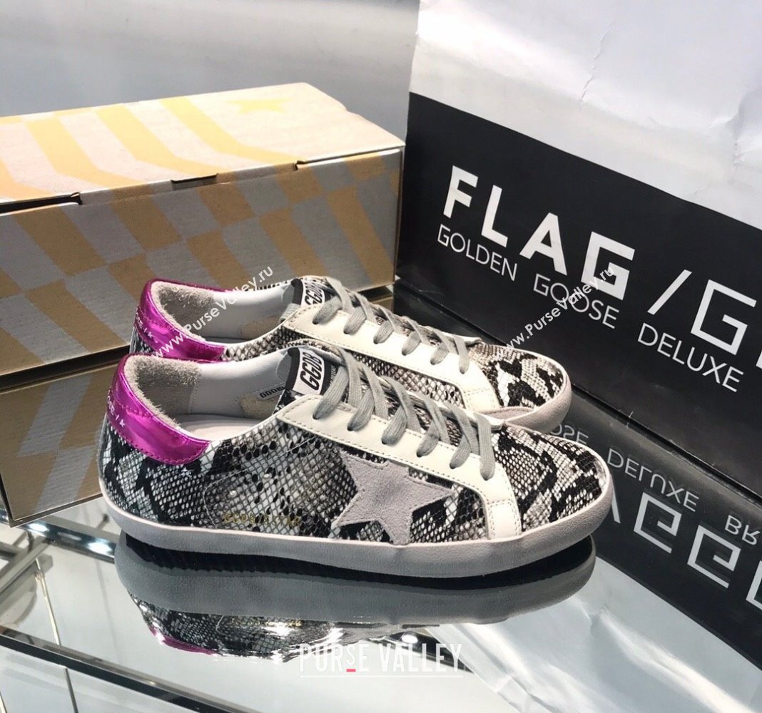 Golden Goose GGDB Super-Star Sneakers in Snakeskin-Like Calfskin 2024 0328 (MD-240328122)