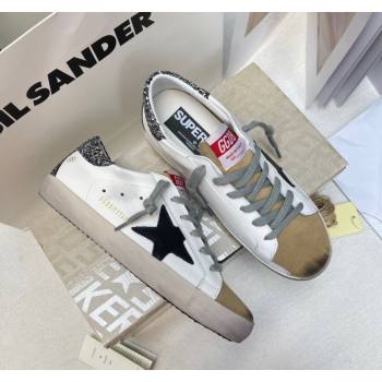 Golden Goose GGDB Super-Star Sneakers in White Calfskin and Yellow Suede 2024 (MD-240328128)