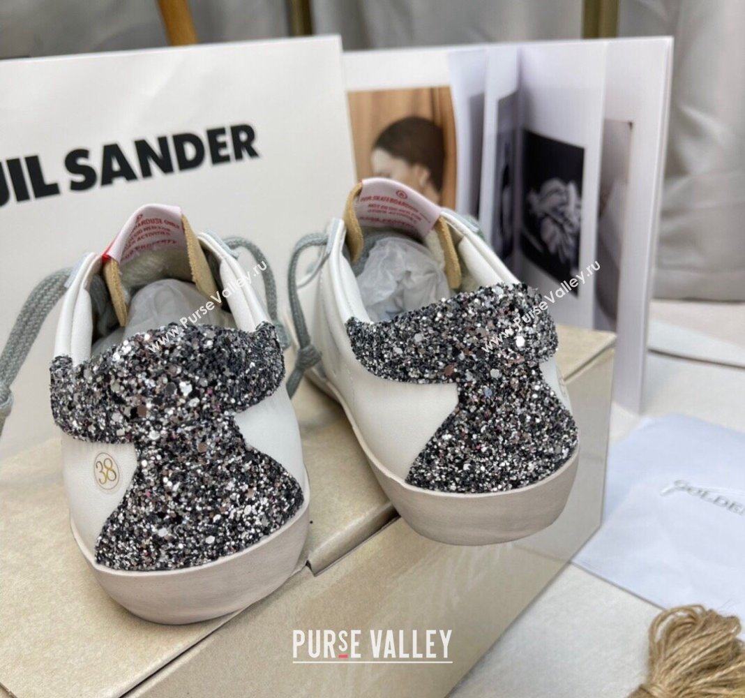 Golden Goose GGDB Super-Star Sneakers in White Calfskin and Yellow Suede 2024 (MD-240328128)