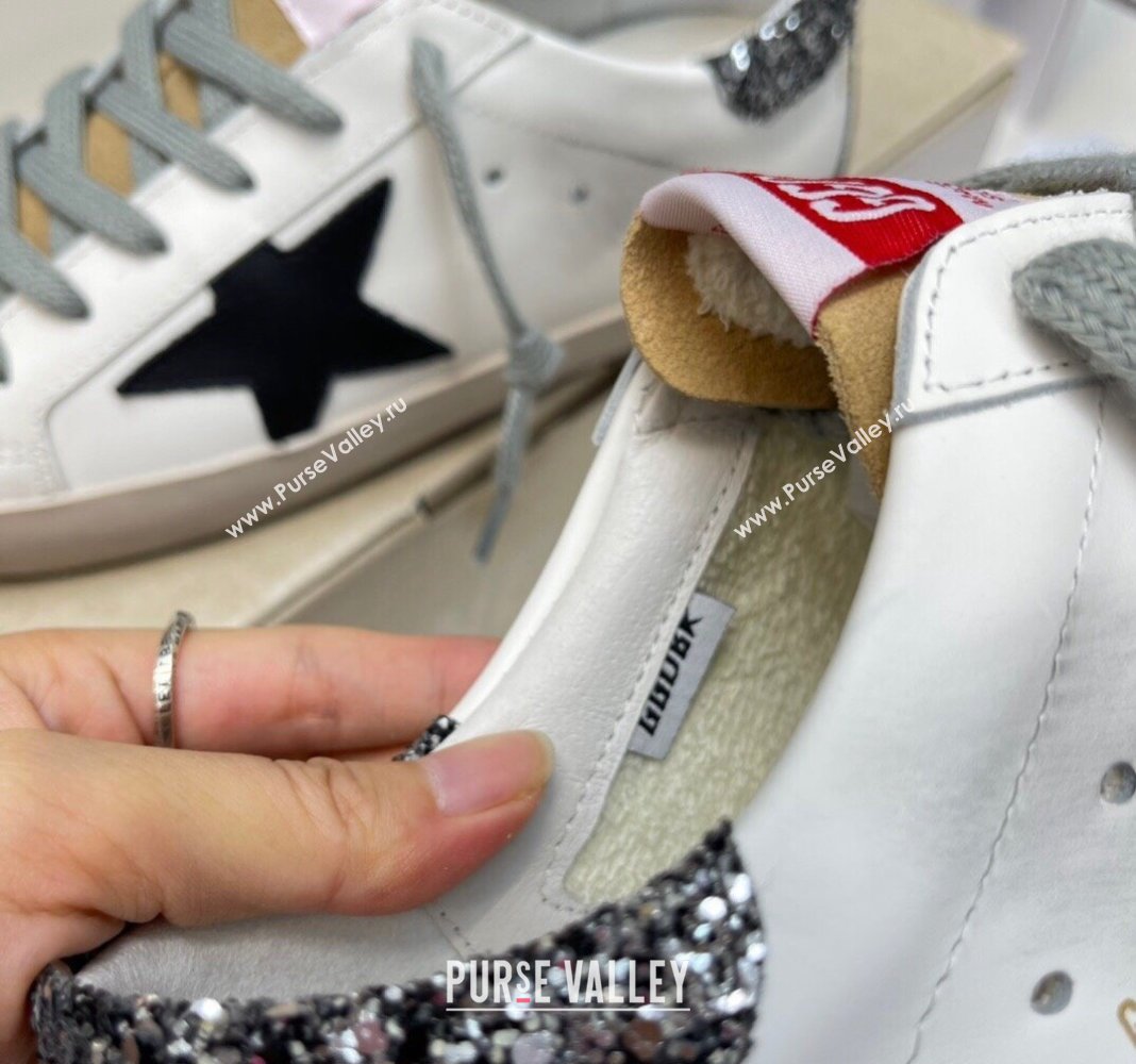 Golden Goose GGDB Super-Star Sneakers in White Calfskin and Yellow Suede 2024 (MD-240328128)