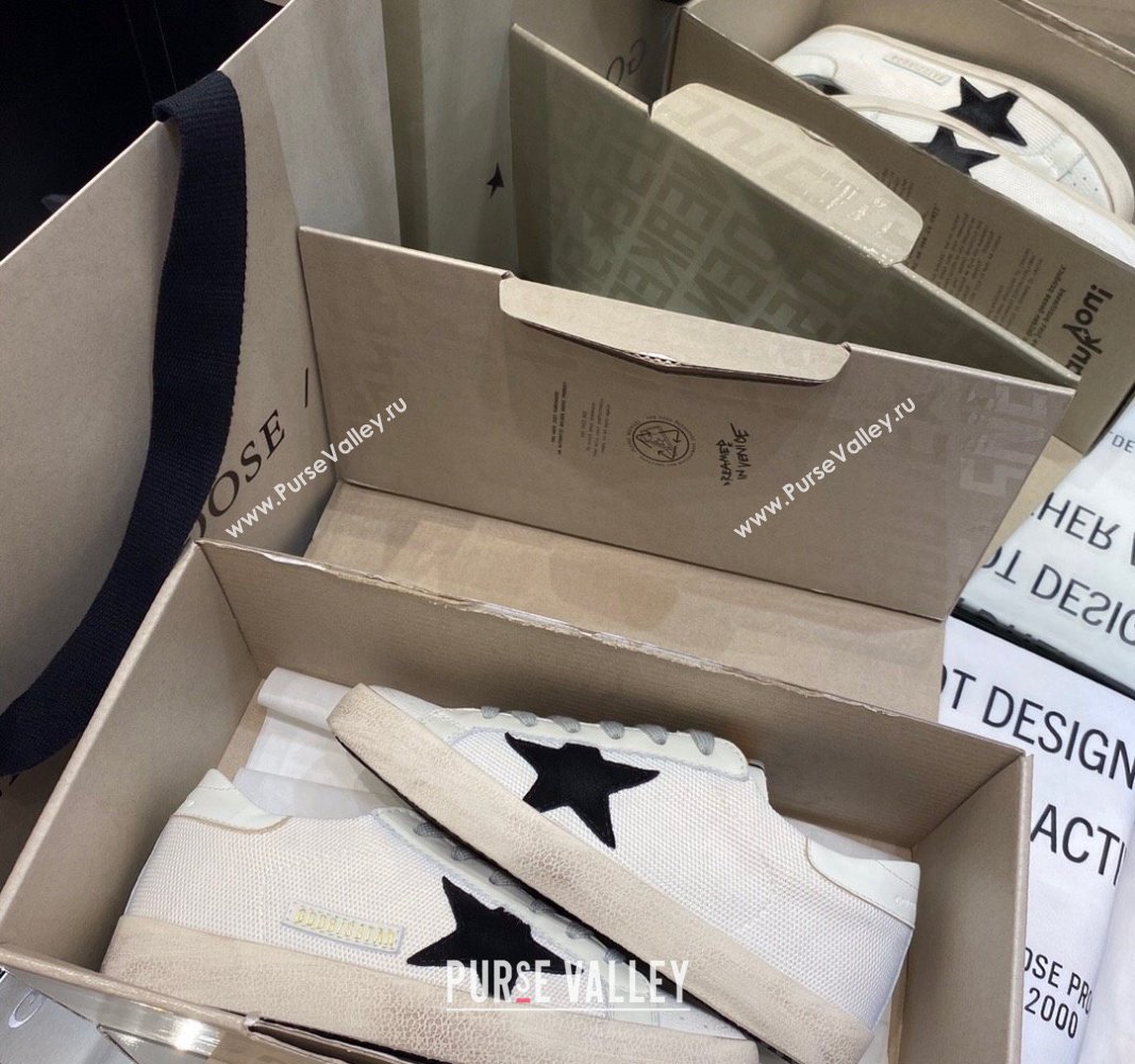 Golden Goose GGDB Super-Star Sneakers in White Mesh 2024 0328 (MD-240328140)