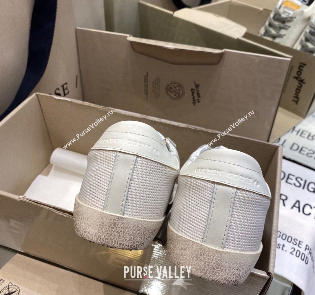 Golden Goose GGDB Super-Star Sneakers in White Mesh 2024 0328 (MD-240328140)