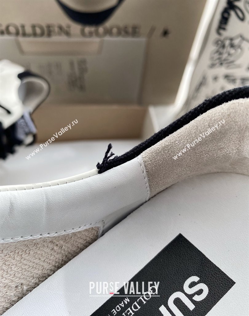 Golden Goose GGDB Super-Star Sneakers in Calfskin and Suede White/Black 2024 (MD-240328142)