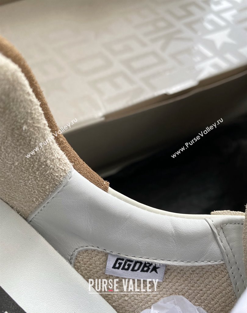Golden Goose GGDB Super-Star Sneakers in White Leather and Purple Glitter Star 2024 (MD-240328143)