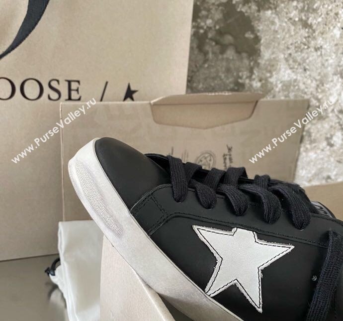 Golden Goose GGDB Super-Star Sneakers in Calfskin Leather Black/White 2024 (MD-240328144)