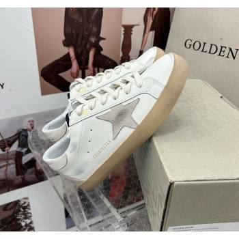 Golden Goose GGDB Super-Star Sneakers in Calfskin White/Grey/Beige 2024 0328 (MD-240328147)