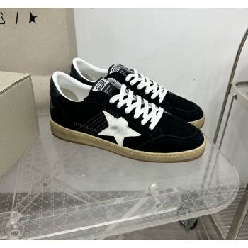 Golden Goose GGDB Ball Star Sneakers in Black Suede and White Star 2024 0328 (MD-240328105)