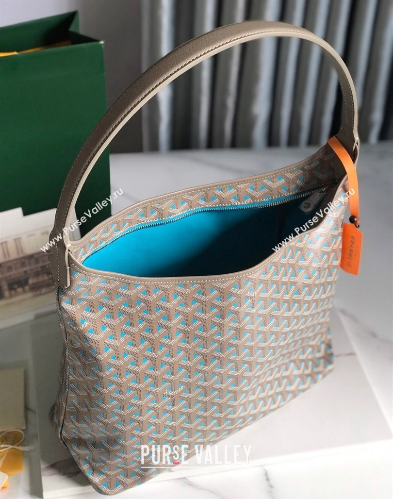 Goyard Boheme Claire-Voie Hobo Bag Turquoise Blue 2023 020223 (nana-231229069)