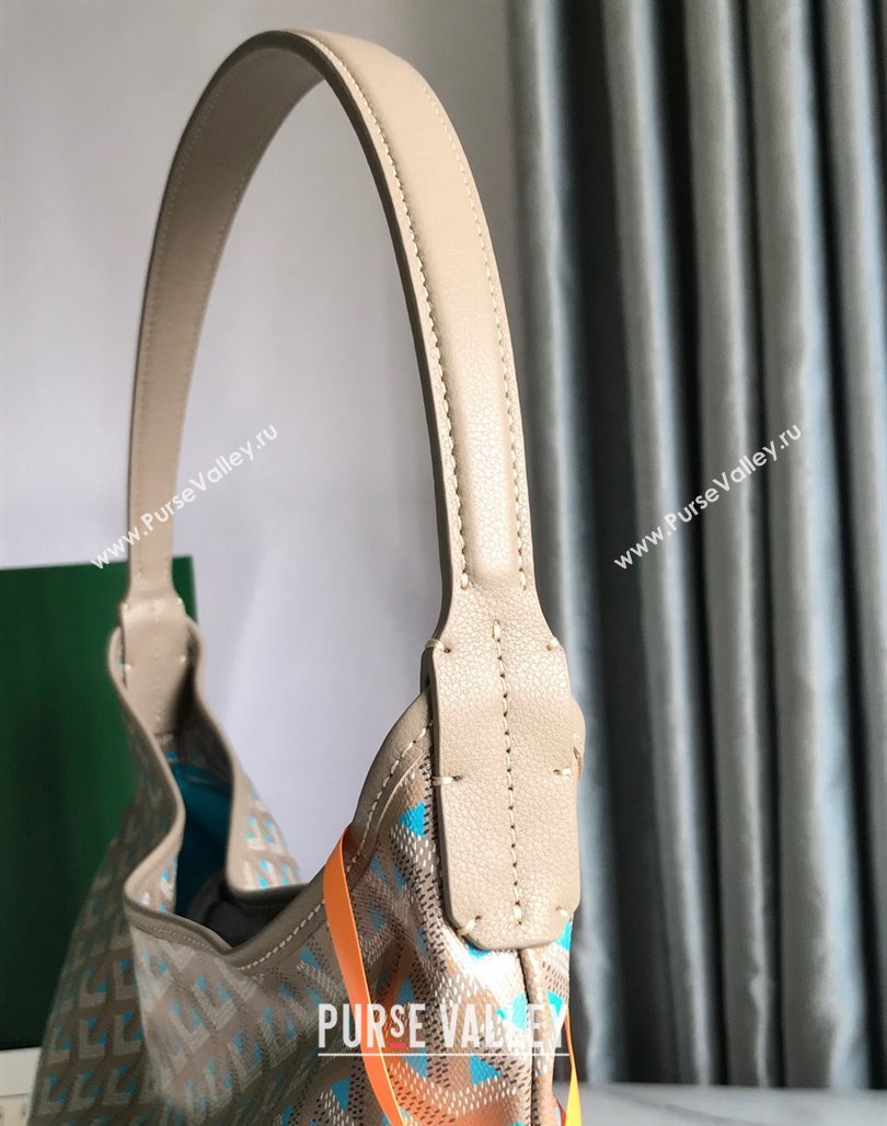 Goyard Boheme Claire-Voie Hobo Bag Turquoise Blue 2023 020223 (nana-231229069)