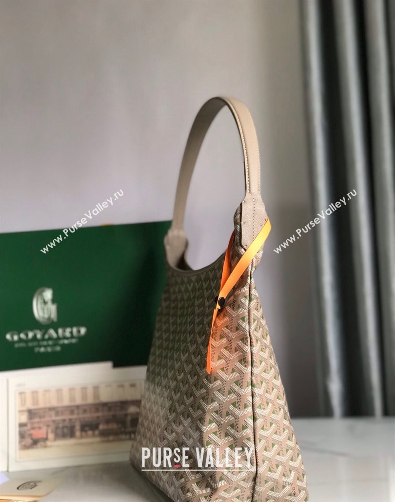 Goyard Boheme Claire-Voie Hobo Bag Khaki Green 2023 020223 (nana-231229070)