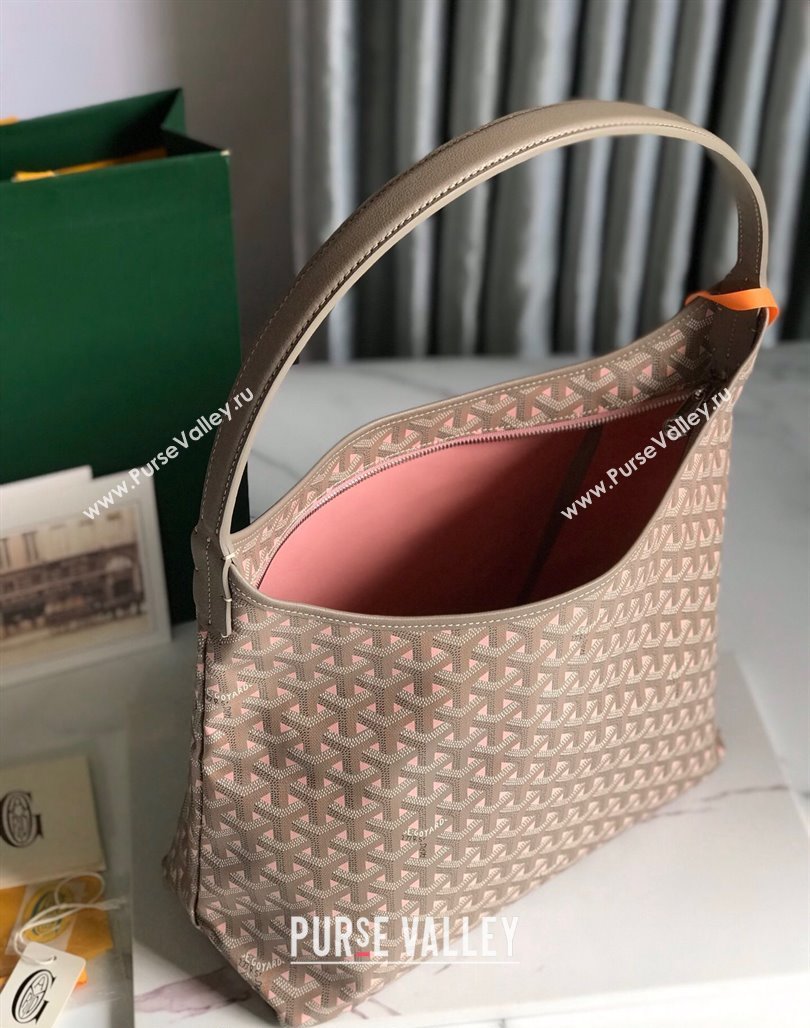 Goyard Boheme Claire-Voie Hobo Bag Powder Pink 2023 020223 (nana-231229071)