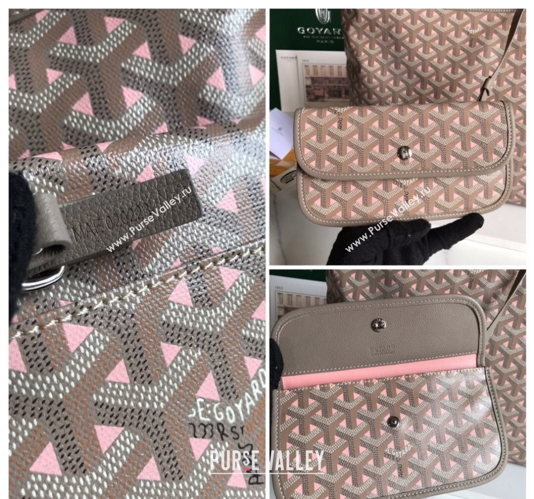 Goyard Boheme Claire-Voie Hobo Bag Powder Pink 2023 020223 (nana-231229071)