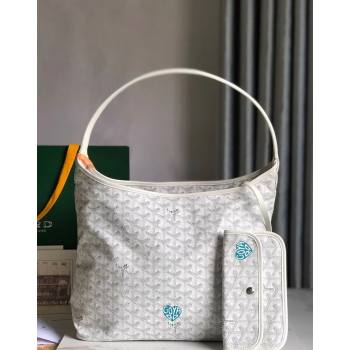 Goyard Boheme Heart Hobo Bag White 2023 020223 (nana-231229072)