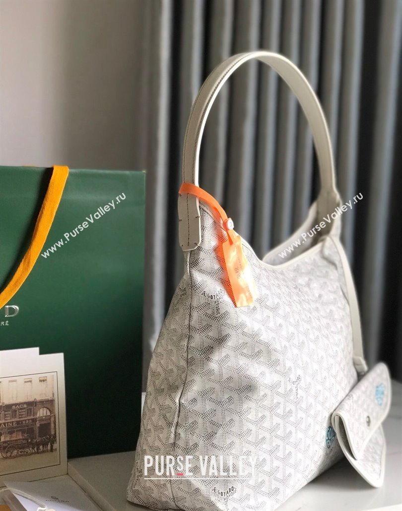 Goyard Boheme Heart Hobo Bag White 2023 020223 (nana-231229072)