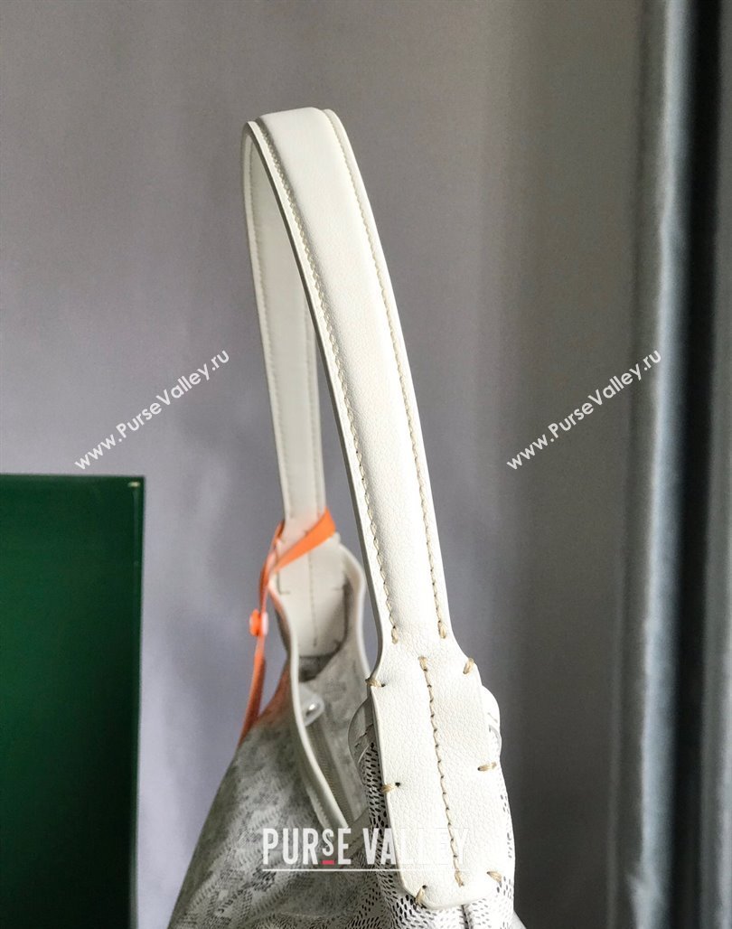 Goyard Boheme Heart Hobo Bag White 2023 020223 (nana-231229072)