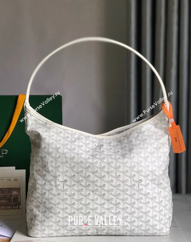 Goyard Boheme Heart Hobo Bag White 2023 020223 (nana-231229072)