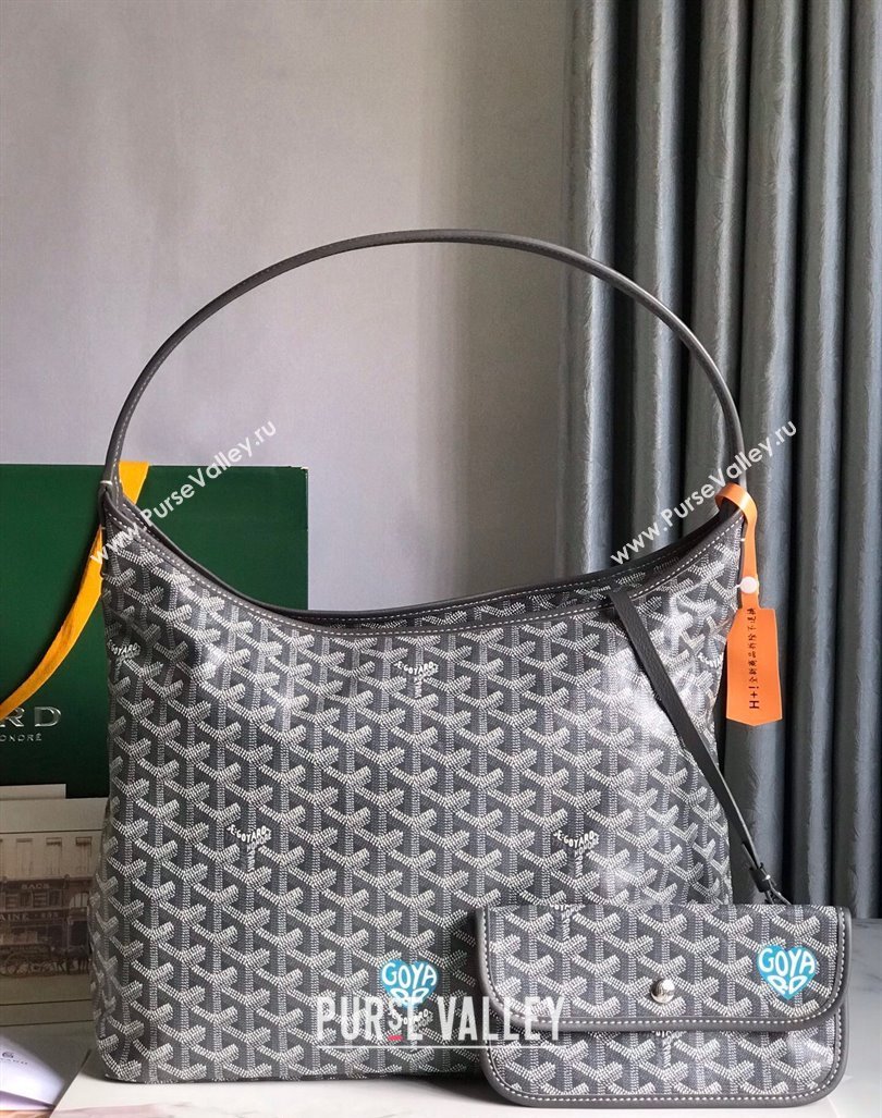 Goyard Boheme Heart Hobo Bag Grey 2023 020223 (nana-231229073)