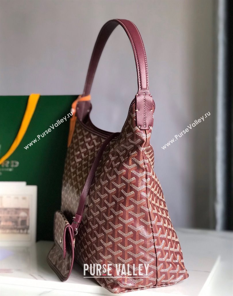 Goyard Boheme Heart Hobo Bag Burgundy 2023 020223 (nana-231229074)