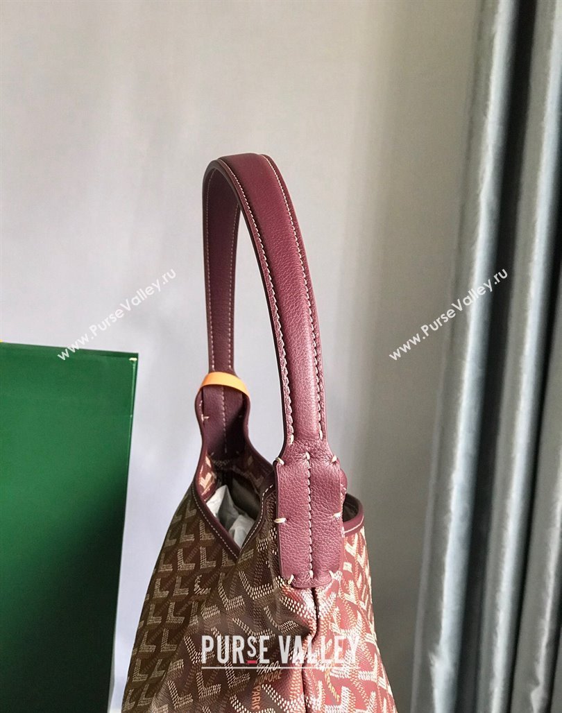 Goyard Boheme Heart Hobo Bag Burgundy 2023 020223 (nana-231229074)