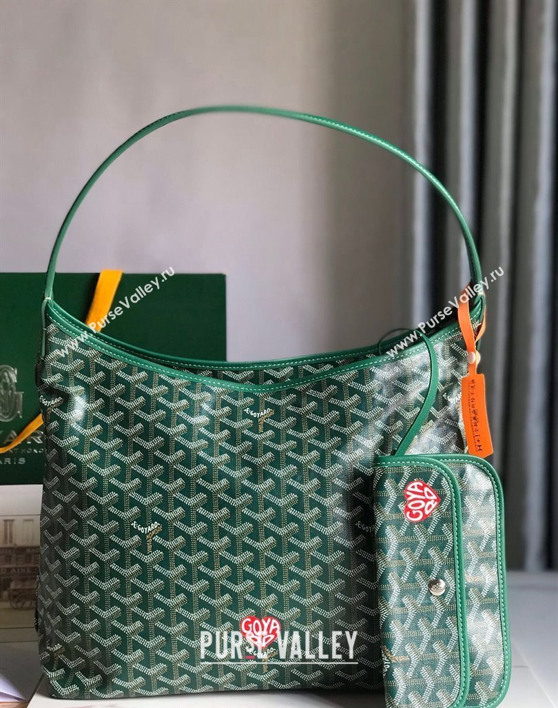 Goyard Boheme Heart Hobo Bag Green 2023 020223 (nana-231229075)