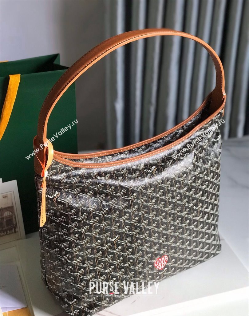 Goyard Boheme Heart Hobo Bag Brown 2023 020223 (nana-231229076)