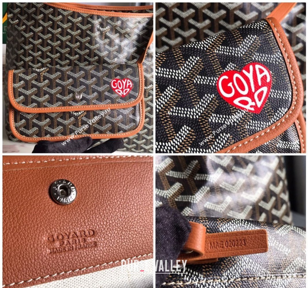 Goyard Boheme Heart Hobo Bag Brown 2023 020223 (nana-231229076)