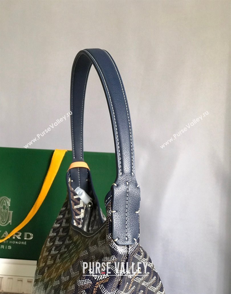 Goyard Boheme Heart Hobo Bag Navy Blue 2023 020223 (nana-231229077)