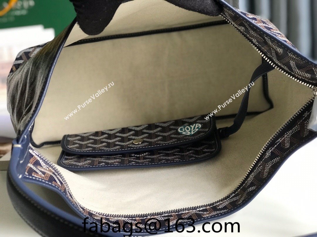 Goyard Boheme Heart Hobo Bag Navy Blue 2023 020223 (nana-231229077)