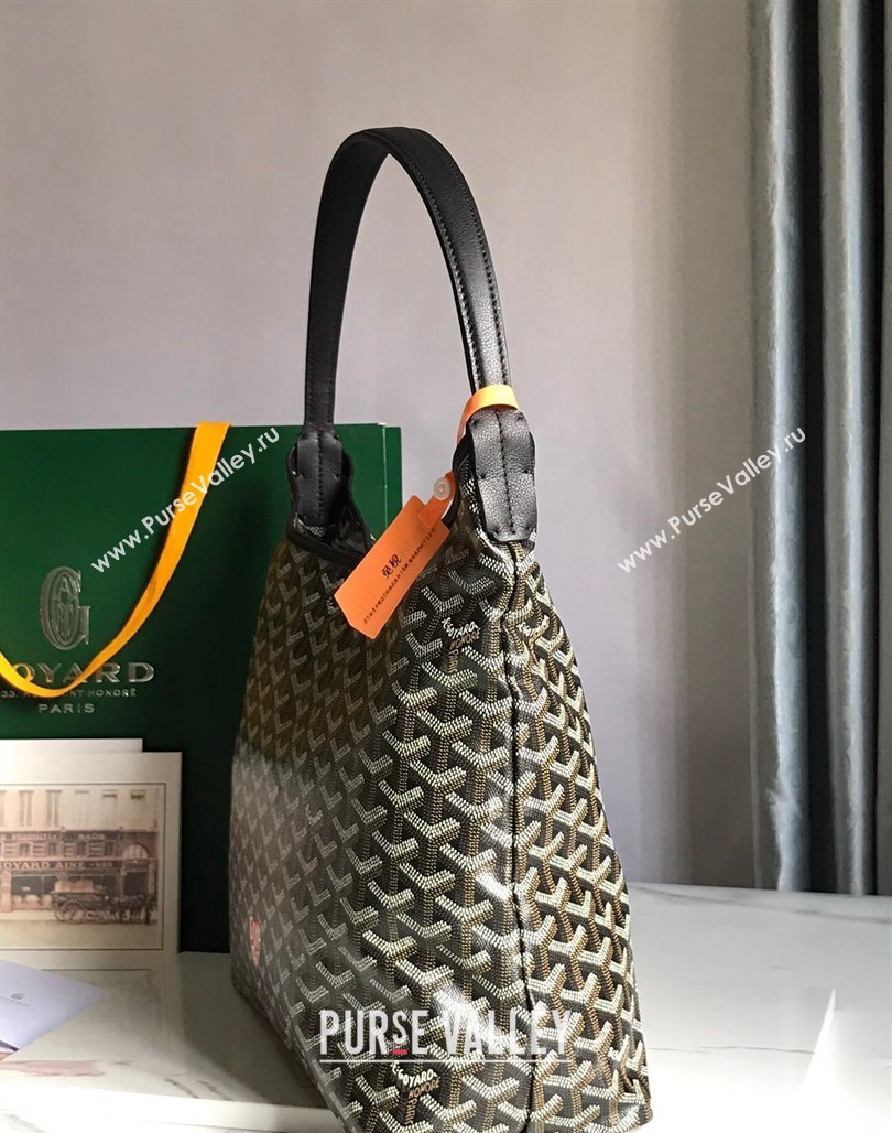 Goyard Boheme Heart Hobo Bag Black 2023 020223 (nana-231229078)