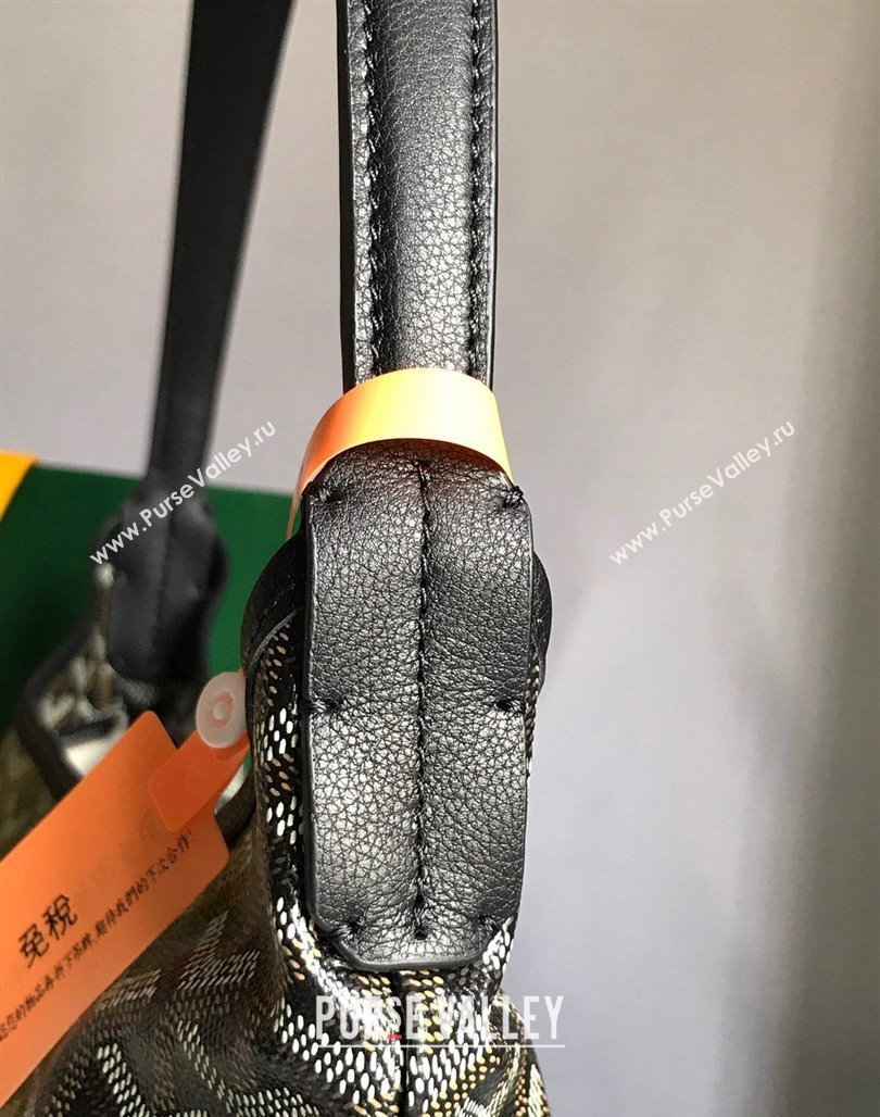 Goyard Boheme Heart Hobo Bag Black 2023 020223 (nana-231229078)