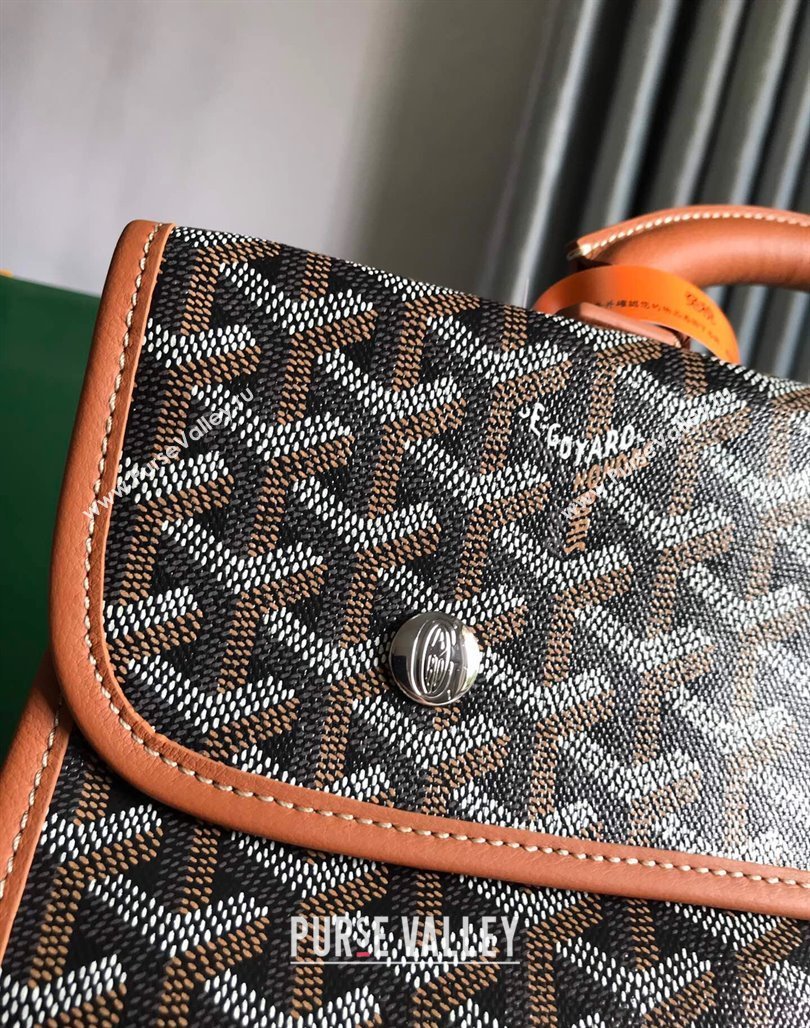 Goyard Saint Leger Backpack Bag Hulot Dog Print Brown 2023 020318 (nana-231229079)