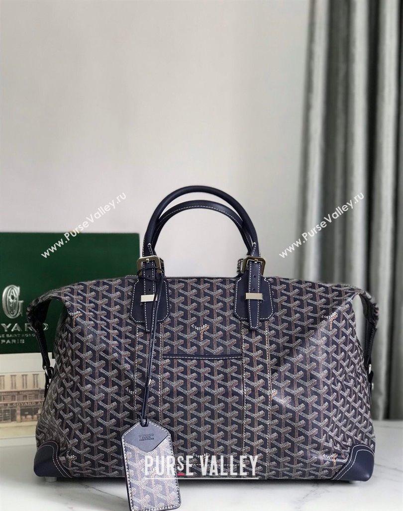 Goyard Bowling 45 Weekend Travel Bag Navy Blue 2023 (DL-231229060)