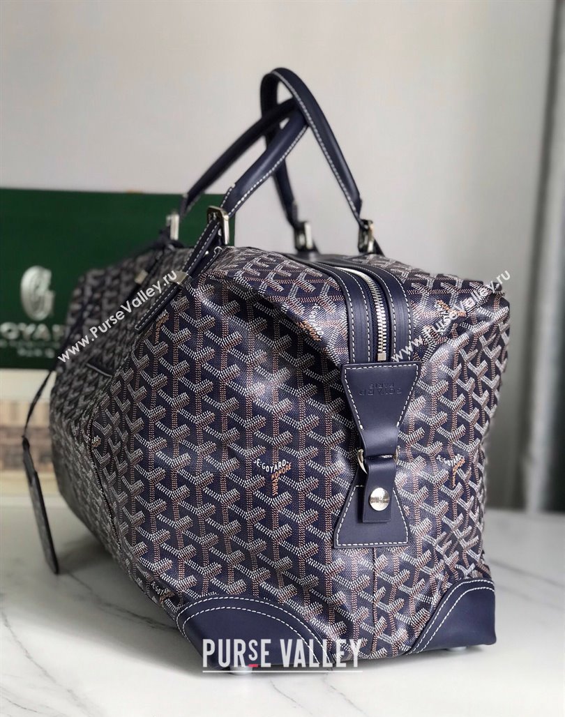 Goyard Bowling 45 Weekend Travel Bag Navy Blue 2023 (DL-231229060)