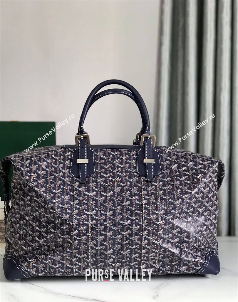 Goyard Bowling 45 Weekend Travel Bag Navy Blue 2023 (DL-231229060)