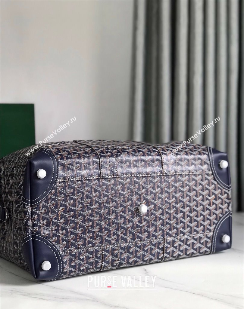 Goyard Bowling 45 Weekend Travel Bag Navy Blue 2023 (DL-231229060)