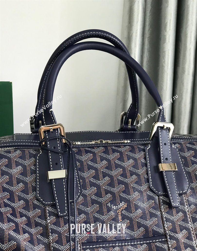 Goyard Bowling 45 Weekend Travel Bag Navy Blue 2023 (DL-231229060)