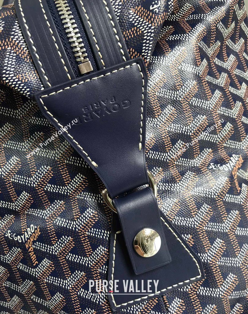 Goyard Bowling 45 Weekend Travel Bag Navy Blue 2023 (DL-231229060)