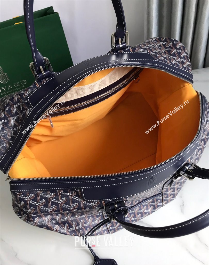 Goyard Bowling 45 Weekend Travel Bag Navy Blue 2023 (DL-231229060)