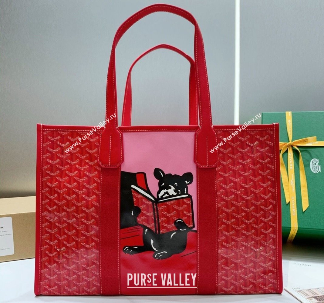 Goyard Villette Tote Bag with Bulldog Red 2024 020197 (ZHANG-240418007)
